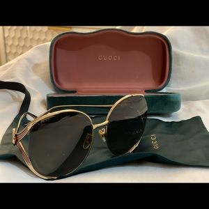 Gucci Women’s Oversized Round Glasses , 63 mm